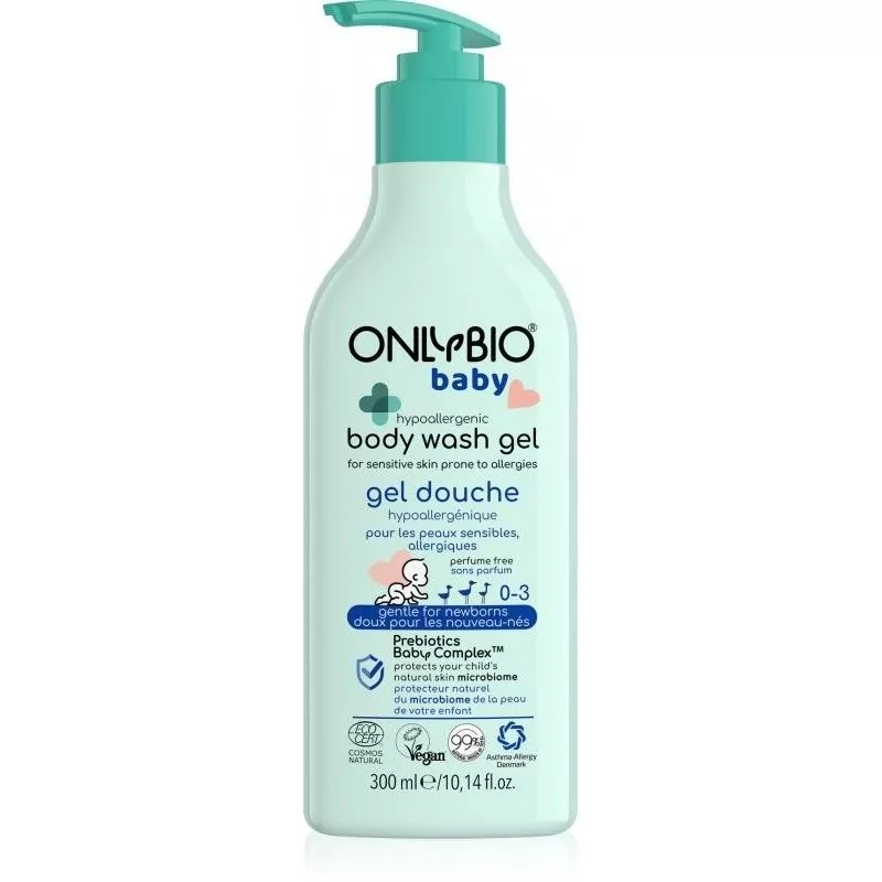 Hypoalergenní mycí gel pro miminka vhodný i pro alergiky OnlyBio - 300 ml Hypoalergenní mycí gel pro miminka vhodný i pro alergiky OnlyBio - 300 ml