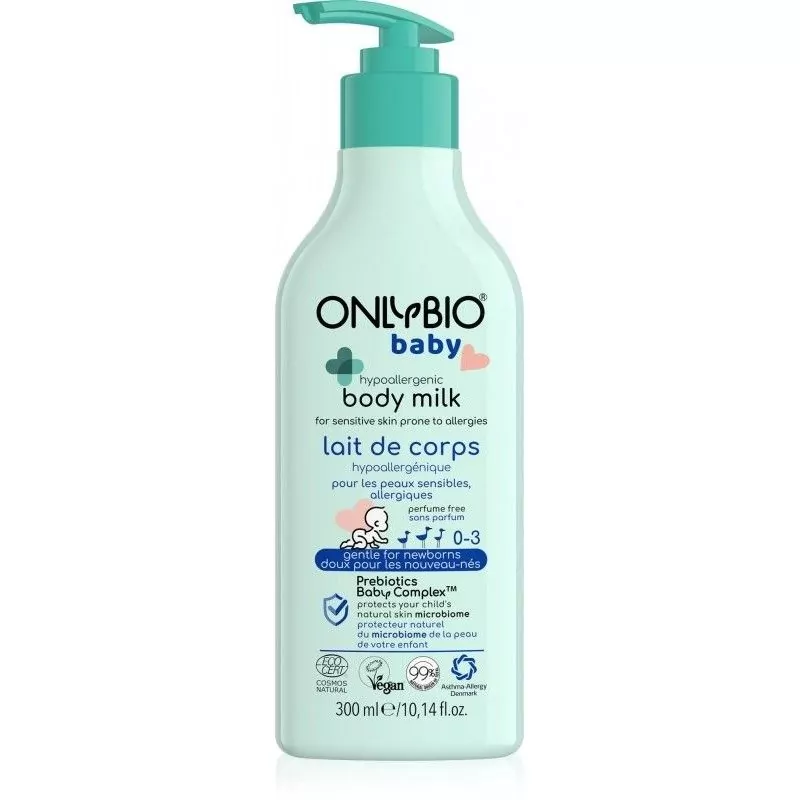 Hypoalergenní tělové mléko pro miminka OnlyBio - 300 ml Hypoalergenní tělové mléko pro miminka OnlyBio - 300 ml