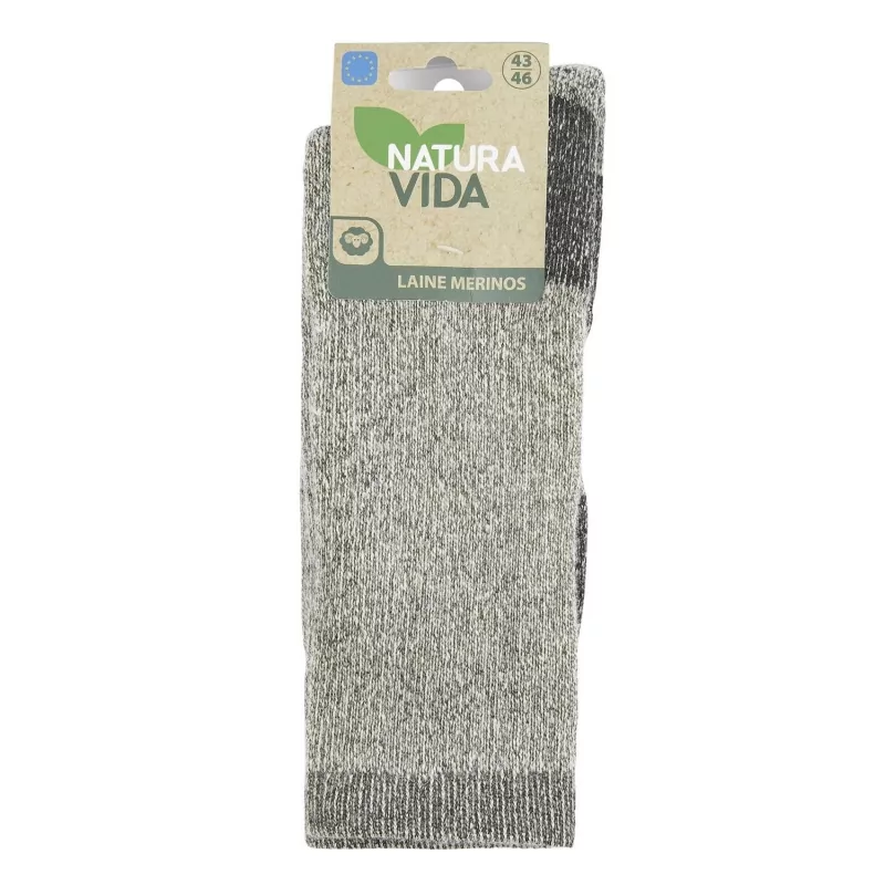 Ponožky merino regular gris (39 - 42) Natura Vida - 1 ks Ponožky merino regular gris (39 - 42) Natura Vida - 1 ks