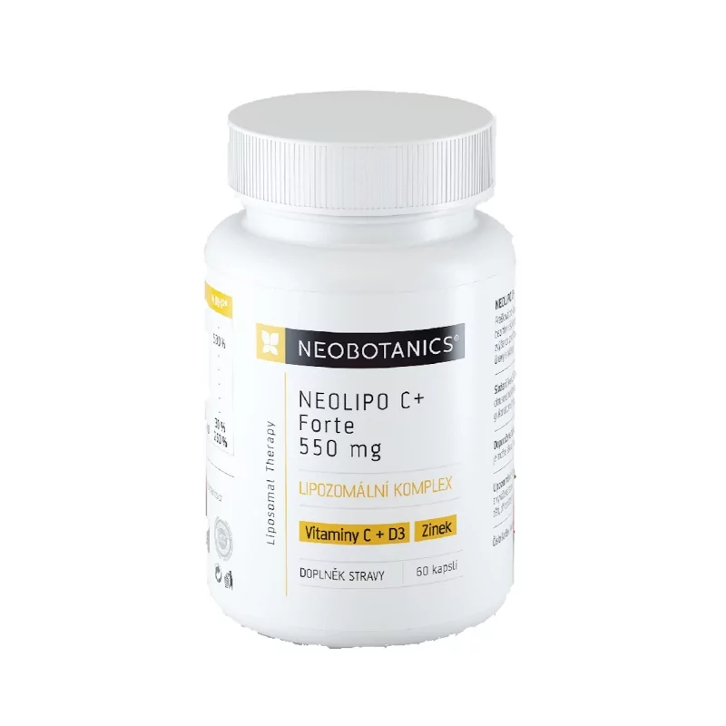 Neolipo C + D + Zn forte Neobotanics - 40 g, 60 kapslí Neolipo C + D + Zn forte Neobotanics - 40 g, 60 kapslí