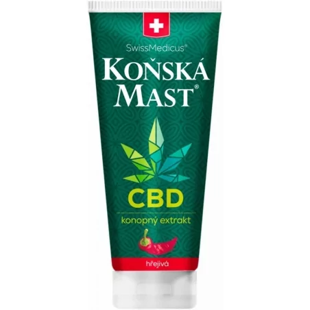 Koňská mast s CBD hřejivá Herbamedicus - 200 ml