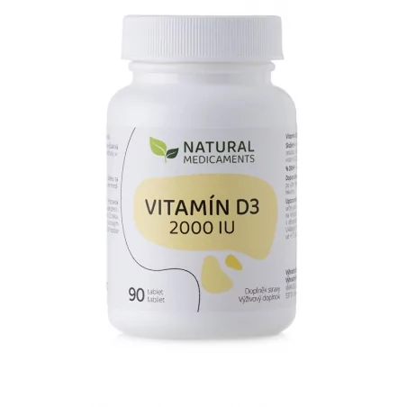 Vitamín D3 2000 IU Natural Medicaments - 90 tbl.