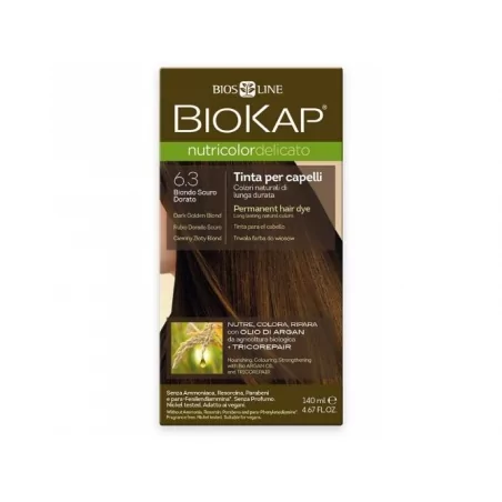 Nutricolor Delicato / Barva na vlasy 6.30 Blond zlatá tmavá Biokap - 140 ml