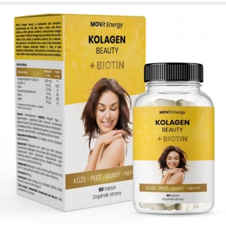 Kolagen Beauty + Biotin MOVit Energy - 90 tablet