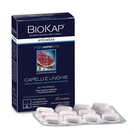 Kapsle proti padání vlasů pro muže Biokap - 60 ks