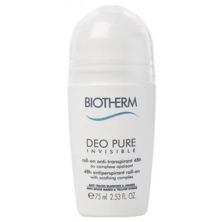 48hodinový zklidňující antiperspirant Deo Pure Invisible (Roll-On) Biotherm - 75 ml