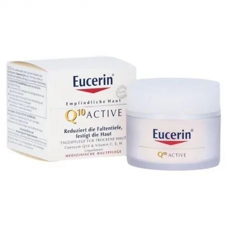 Vyhlazující denní krém proti vráskám pro všechny typy citlivé pleti Q10 Active Eucerin - 50 ml