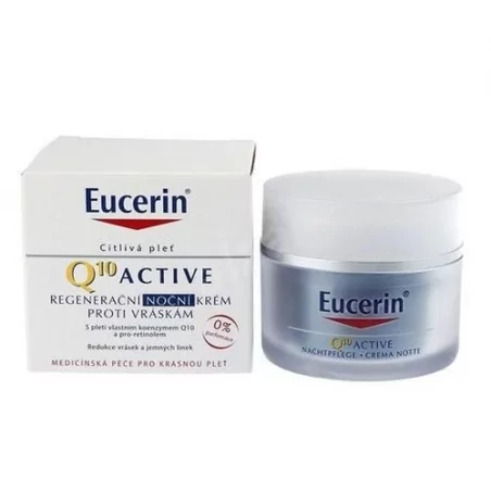 Regenerační noční krém proti vráskám pro všechny typy citlivé pleti Q10 Active Eucerin - 50 ml
