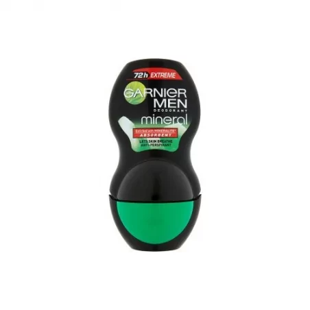 Minerální antiperspirant Roll-on pro muže 72H Extreme Mineral Garnier - 50 ml