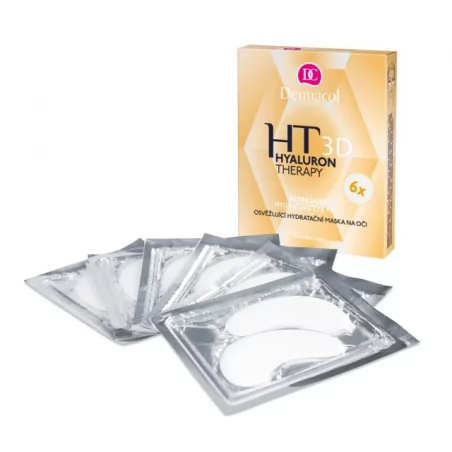 Osvěžující hydratační maska na oči 3D Hyaluron Therapy Dermacol - 6 x 6 g