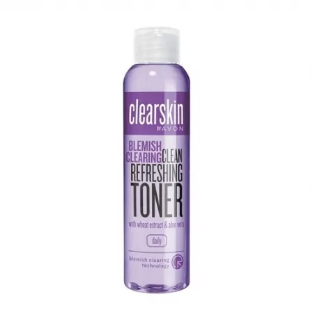 Čisticí pleťová voda proti akné s kyselinou salicylovou, s výtažkem z pšenice a aloe vera Clearskin (Clean Refreshing Toner) Avo