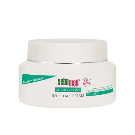Zklidňující krém na obličej s 5 % ureou Urea (Relief Face Cream) Sebamed - 50 ml