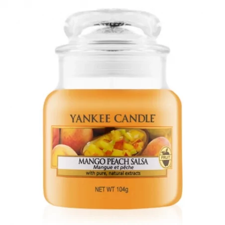 Vonná svíčka Classic malá Mango Peach Salsa Yankee Candle - 104 g
