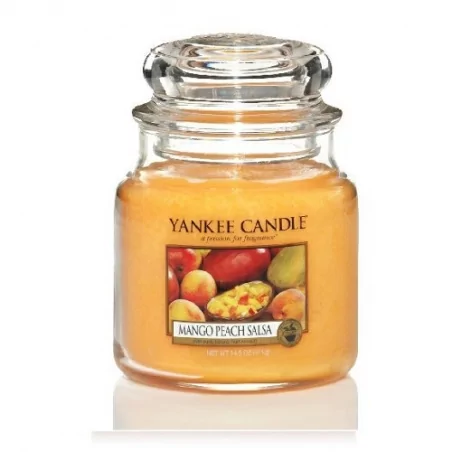 Aromatická svíčka Classic střední Mango Peach Salsa Yankee Candle - 411 g