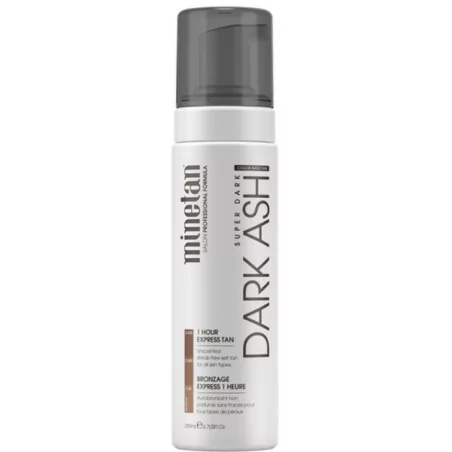 Samoopalovací pěna pro ultra tmavé opálení Dark Ash (1 Hour Express Tan) Minetan - 200 ml