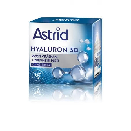 Zpevňující noční krém proti vráskám Hyaluron 3D Astrid - 50 ml