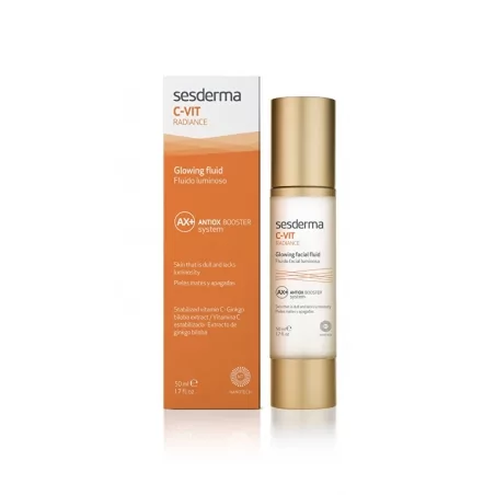 Rozjasňující fluid pro unavenou pleť C-VIT (Radiance Glowing Fluid) Sesderma - 50 ml