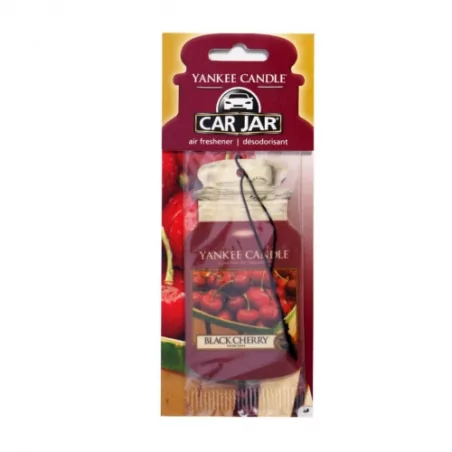 Papírová visačka do auta Black Cherry Yankee Candle - 1 ks