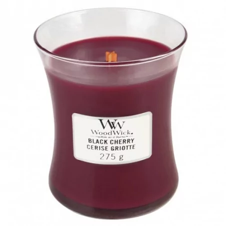 Vonná svíčka váza Black Cherry WoodWick - 275 g