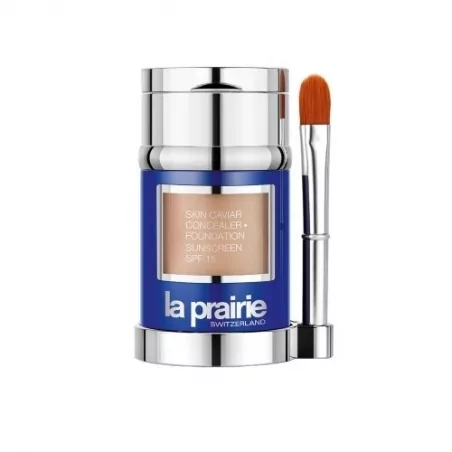 Luxusní tekutý make-up s korektorem SPF 15 (Skin Caviar Concealer Foundation) 30 ml + La Prairie / Odstín: Honey Beige - 2 g