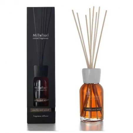 Aroma difuzér Natural Vanilka a dřevo Millefiori Milano - 100 ml