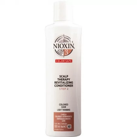 Revitalizér pokožky pro jemné barvené mírně řídnoucí vlasy 3D System 3 Color Safe (Scalp Therapy Revitalizing Conditioner) Nioxi