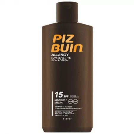 Mléko na opalování pro citlivou pokožku Allergy SPF 15 (Sun Sensitive Skin Lotion) Piz Buin - 200 ml