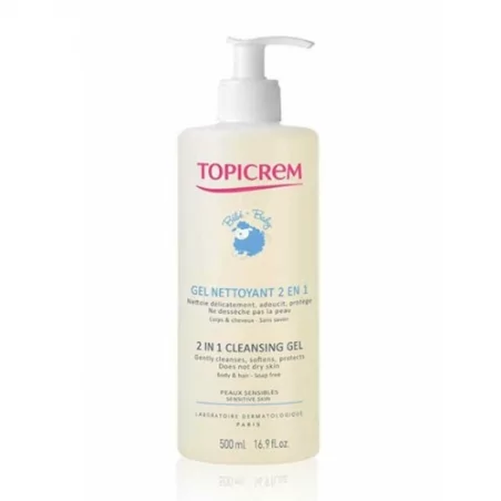 Mycí gel na tělo a vlasy pro děti od narození 2v1 BABY (Cleansing Gel) Topicrem - 500 ml