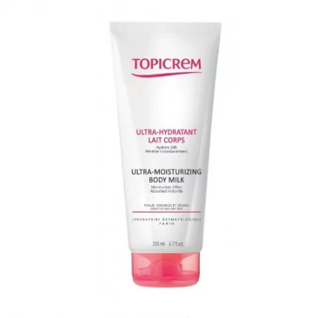 Hydratační tělové mléko pro suchou a citlivou pokožku (Ultra-Moisturizing Body Milk) Topicrem - 200 ml