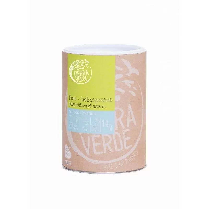 Puer bělicí prášek pro praní Tierra Verde - 1 kg Puer bělicí prášek pro praní Tierra Verde - 1 kg