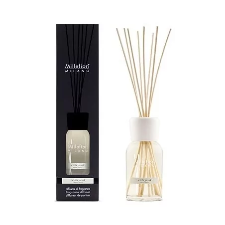 Aroma difuzér Natural Bílé pižmo Millefiori Milano - 250 ml