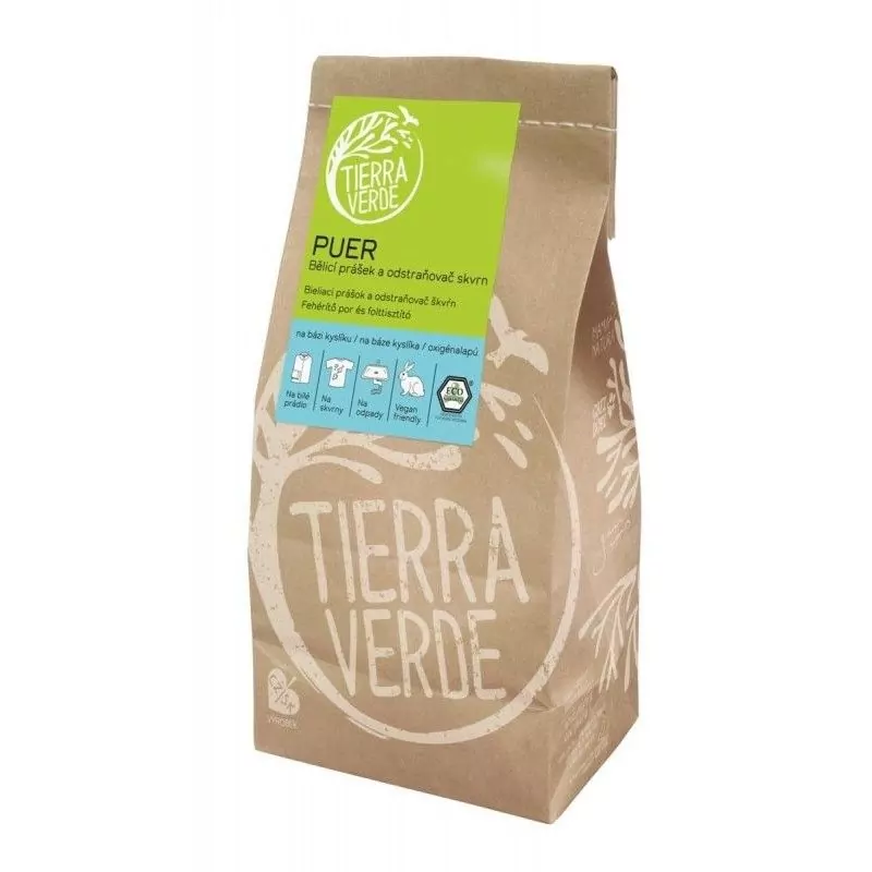 Puer bělicí prášek pro praní Tierra Verde - 1 kg Puer bělicí prášek pro praní Tierra Verde - 1 kg