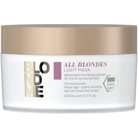 Lehká vyživující maska pro jemné a normální blond vlasy All Blondes (Light Mask) Schwarzkopf Professional - 200 ml
