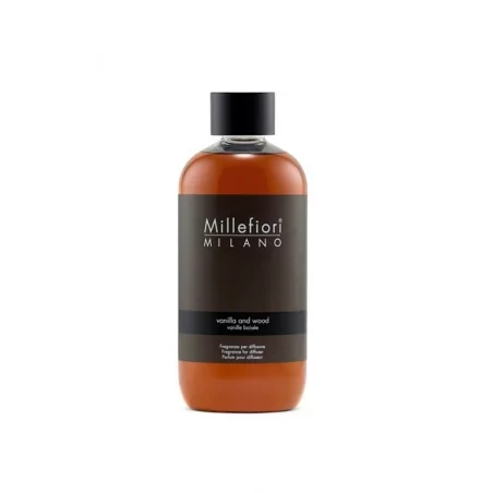Náhradní náplň do aroma difuzéru Natural Vanilka & Dřevo Millefiori Milano - 250 ml