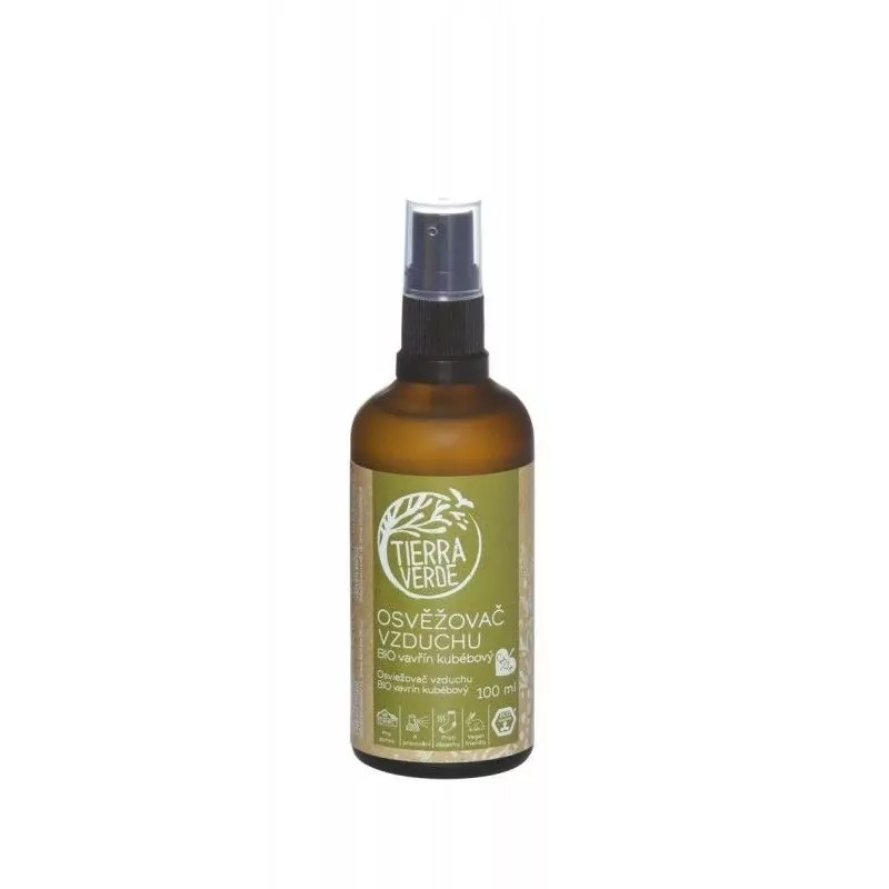 Osviežovač vzduchu s vôňou vavrínu kubébového BIO Tierra Verde - 100 ml Osviežovač vzduchu s vôňou vavrínu kubébového BIO Tierra Verde - 100 ml