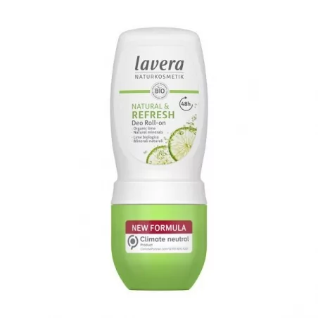 Osvěžující kuličkový deodorant s vůní limetky Refresh (Deodorant Roll-on) Lavera - 50 ml