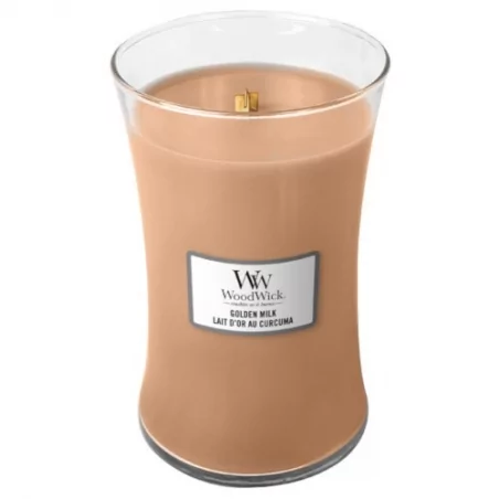 Vonná svíčka váza Golden Milk WoodWick - 609,5 g