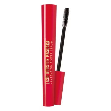 Prodlužující řasenka a růstové sérum Lash Booster Mascara (Extension Power Serum) Dermacol / Odstín: Black - 9,5 ml