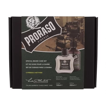 Dárková sada přípravků pro péči o vousy Cypress & Vetyver Proraso