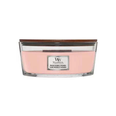 Vonná svíčka loď Pressed Blooms & Patchouli WoodWick - 453,6 g