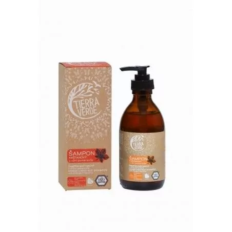 Kaštanový šampon pro posílení vlasů s pomerančem Tierra Verde - 230 ml