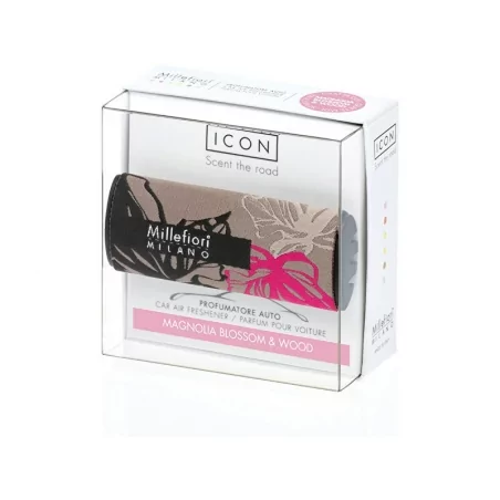 Vůně do auta Icon Textil Floral Květy magnólie & Dřevo Millefiori Milano