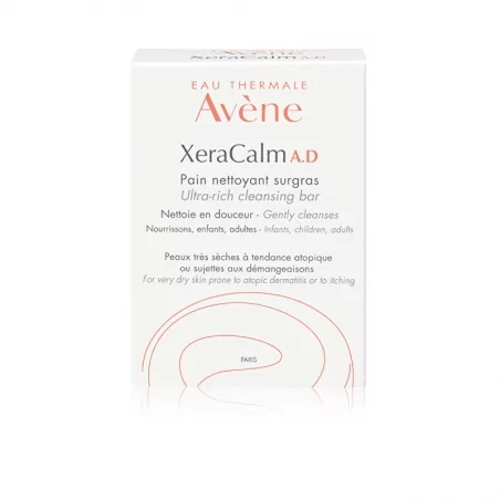Vyživující mycí kostka pro velmi suchou a atopickou pokožku XeraCalm (Ultra Rich Cleansing Bar) Avène - 100 g