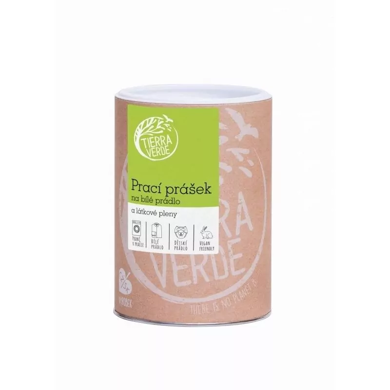 Prací prášek na bílé prádlo a pleny dóza "Inovace" Tierra Verde - 850 g Prací prášek na bílé prádlo a pleny dóza "Inovace" Tierra Verde - 850 g