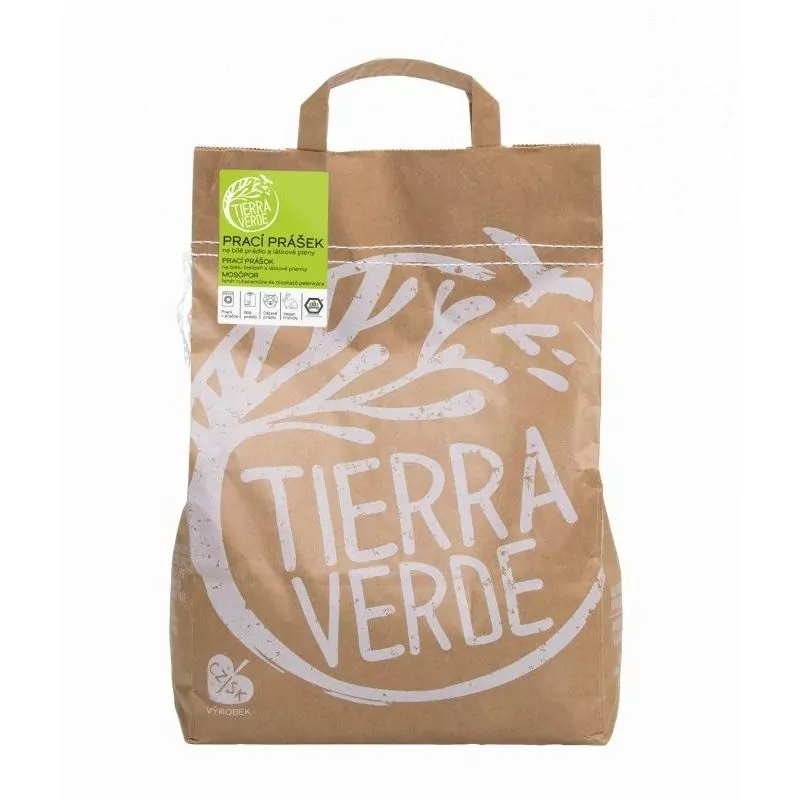 Prací prášek na bílé prádlo a látkové pleny "Inovace" Tierra Verde - 5 kg Prací prášek na bílé prádlo a látkové pleny "Inovace" Tierra Verde - 5 kg