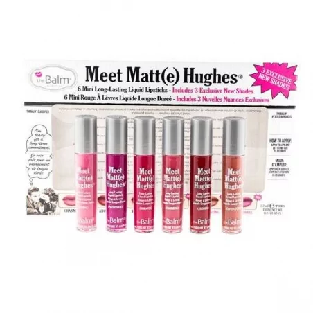 Sada 6 dlouhotrvajících tekutých rtěnek Meet Matte Hughes 3 theBalm