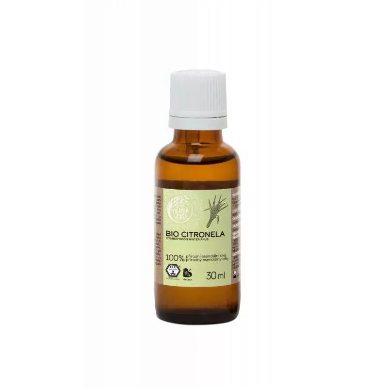 Esenciální olej s vůní citronely BIO Tierra Verde - 30 ml Esenciální olej s vůní citronely BIO Tierra Verde - 30 ml