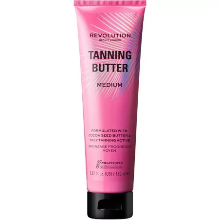 Samoopalovací tělové máslo Medium Beauty Buildable (Tanning Butter) Revolution - 150 ml