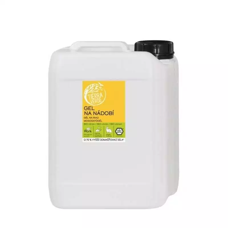 Gél na riad s citrónovou silicou BIO Tierra Verde - 5000 ml Gél na riad s citrónovou silicou BIO Tierra Verde - 5000 ml