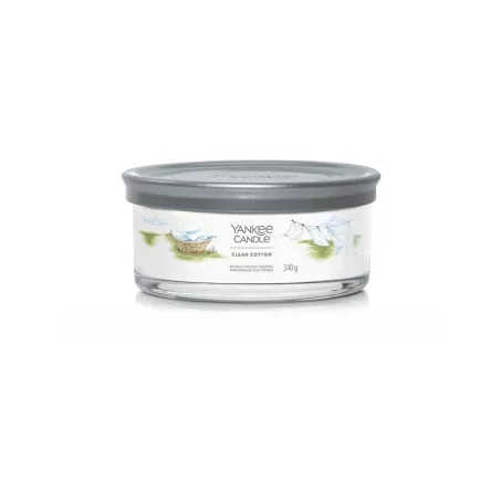 Aromatická svíčka Signature tumbler střední Clean Cotton Yankee Candle - 340 g